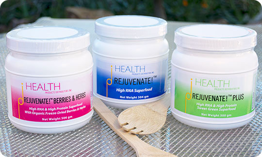 All three Rejuvenate high-RNA superfoods dietary nucleic acids