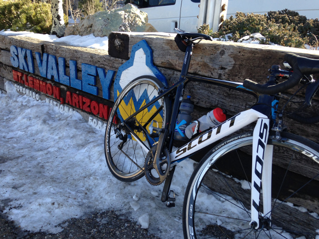 Mount Lemmon Tucson Arizona bike training Alfred